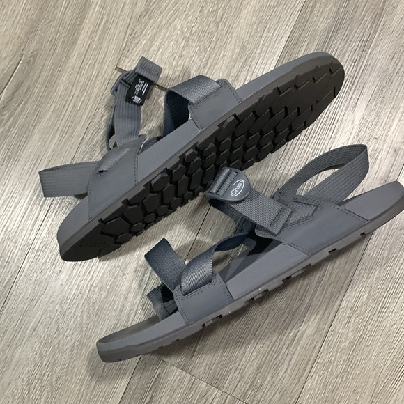 Chaco Mens Lowdown 2 Gray Adjustable Strap Sandals size 13 - Picture 4 of 8